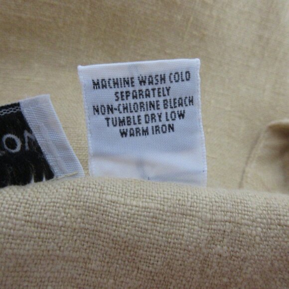 2-Piece 100% Linen Lagenlook Midi Sleeveless Dress-Button Jacket Set Sz Large - Picture 6 of 12